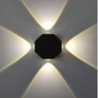 Aplica LED MK/SG-2271-4 IP54 95x35mm 4/1W 3000K negru LuminaLED