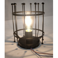 Lampa de masa JH-728 D16xH25cm, E27/1, Metal, Black LuminaLED