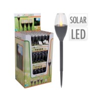 Felinar baterie solara Cui D4.6cm,H36.5cm, inox