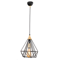 Lustra SUDE 1xE27 Black LuminaLED