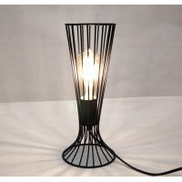Lampa de masa JH-733 D12.5xH31cm,E14/1,Metal,Black LuminaLed