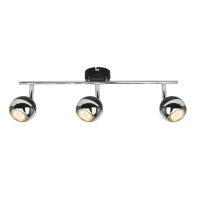 * Aplica GASTER GU16016-3TU-BK 3xGU10 Max 50W metal chrome LuminaLED