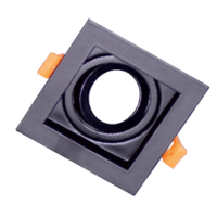 Spot incorporat ERK5542, MR16, 1xGU10 patrat negru ERKLED