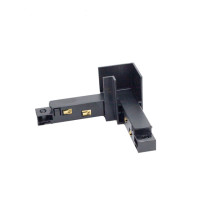Conector sina track light magnetica tip L negru pentru projectoare Elmos