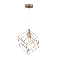 Lustră JH-695, Ø20×20 cm, 1xE27, metal, auriu roz