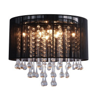 Chandelier VERONA RLX92174-8B 8XG9 40W D400xH300 mm Chrome/Black ZUMALINE