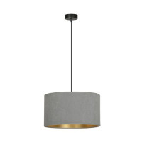 Pendant light HILDE 1xE27 grey + gold EMIBIG
