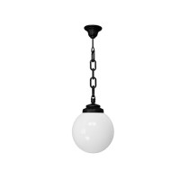 G250 E27 opal light + black SICHEM post set, Fumagalli