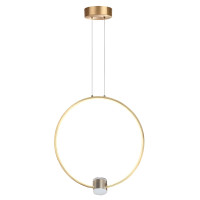 Lustră LED FS-072-D1-A, 45W, 3000K, Ø600, auriu, LuminaLED