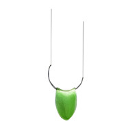 LED Pendant Light JH-812, D30xH53 cm, 3W, Metal + Glass, Green, LuminaLED