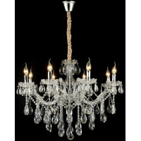 Chandelier CRISTALLO, 8xE14, transparent, Faneurope