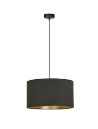 Suspensie HILDE 1XE27 negru+aur EMIBIG