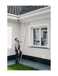 Алюминиевая приставная лестница 1х8 ступеней, макс. 150 кг, 3.24 м PRO 2K 2