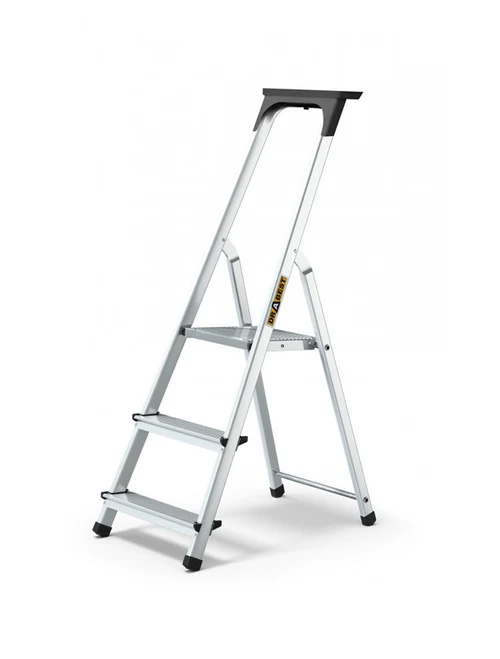 Scară aluminiu pliabilă cu platformă 3+1 trepte/ max.125kg/ 0,54m
