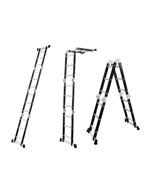 Алюминиевая лестница-трансформер с платформой 4х3 ступени / макс. 125кг / <4.19м
