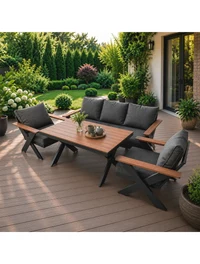 Set mobilier de grădină TERRACE Canapea+Masă+2 Fotolii 2