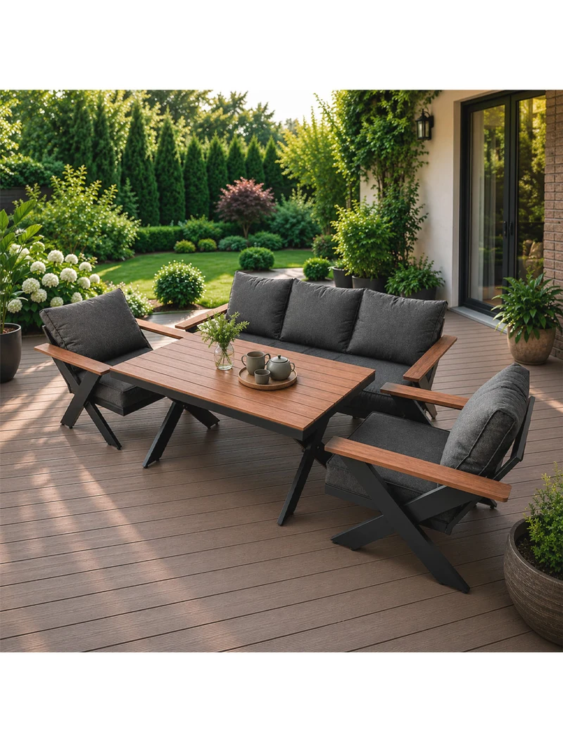 Set mobilier de grădină TERRACE Canapea+Masă+2 Fotolii 2