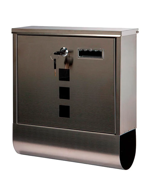 Cutie poștală oțel gri 340x310x100mm cu lacăt  Ern GL-21S