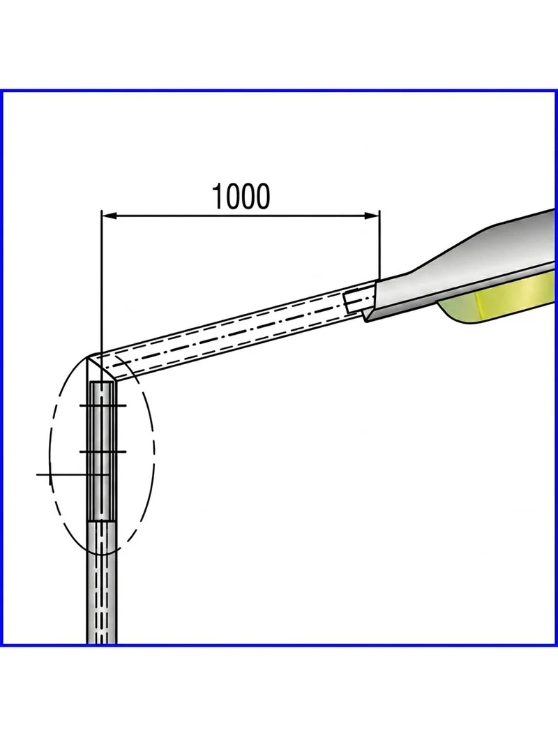 Consolă unitară 1000x60 mm oțel zincat 3