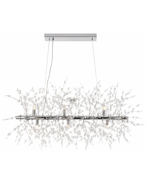 Lustră JH-814-72 L72x40cm,G9x9,Metal+Crystal,Chrome LuminaLED