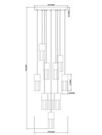 Lustră LED DU31909A IGGLY 50W 3000K ZUMALINE 3