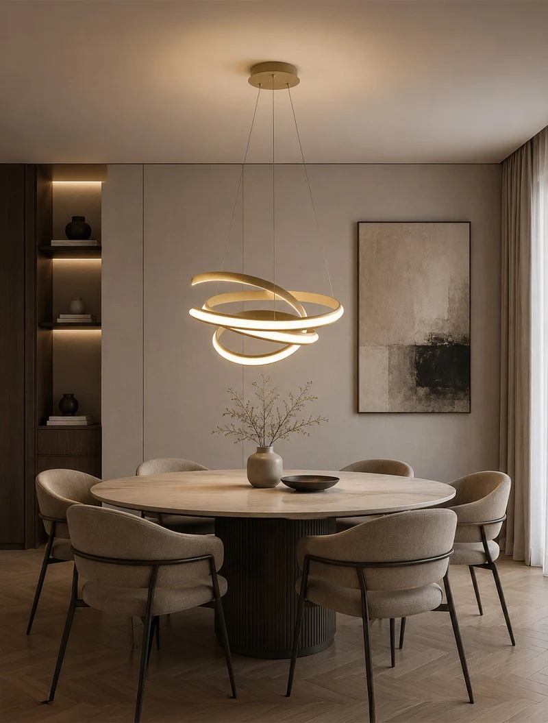 Lustră LED 250051P-BE VECINO 42W 3000-6000K mokka ZUMALINE 2