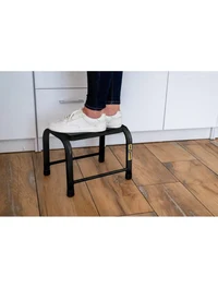 Табурет из стали с одной платформой макс.150кг/ 0,27м черный 2