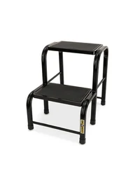 Табурет из стали с двумя платформами макс.150кг / 0,46м черный