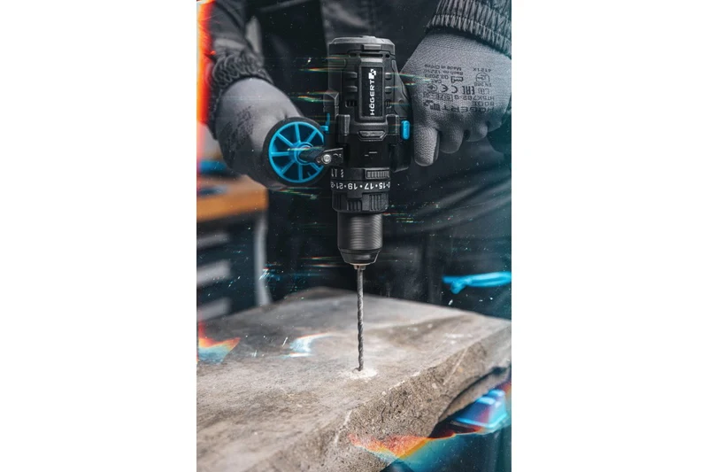 Mașină de găurit/înșurubat 100Nm 18V cu impact fără acumulator, fără perii HOGERT 3