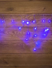 Ghirlandă ploiță 20x30-50-70cm 15W/LED 248LED 220V Albastră 10m IP65 + conector 3