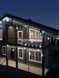 Ghirlandă ploiță 20x30-50-70cm 15W/LED 248LED 220V 4000K 10m IP65 + conector 2