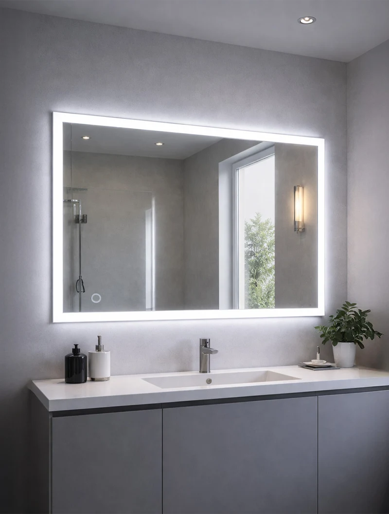 Oglindă LED 60*80cm touch anti-aburire dimabil LuminaLED 2