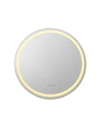 Светодиодный зеркало D80cm фронтальный + задний, сенсорный анти-запотевание диммируемый LuminaLED
