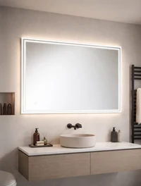 Светодиодный зеркало 70*90см сенсорный анти-запотевание диммируемый LuminaLED 2