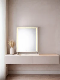 Oglindă de masă LED 40*50cm cu suport de fier LuminaLED 2