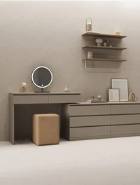 Настольное зеркало LED D60cm touch черное LuminaLED 2