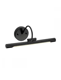 Aplică LED p/u oglindă 12W 600 metal neagră