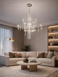 Lustră  LED 21W 4000K D700 H800 Chrox ZKS crome LUMINALED 2