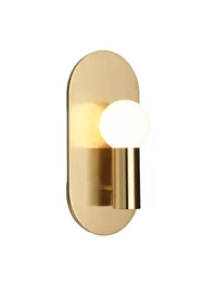 Настенный светильник 1×E27 D150 H280 MIRAL ZKS, золотой, LUMINALED