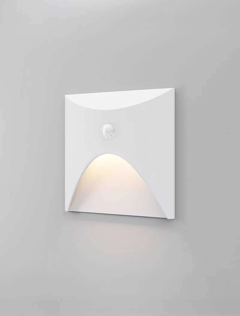 Corp de il. cu senzor încorp scară/perete LED 3W 4000K IP65 220-240V alb Luminaled 3