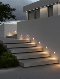 Corp de il. cu senzor încorp scară/perete LED 3W 4000K IP65 220-240V alb Luminaled 2