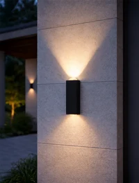 Aplică ZENO Led IP54 2*1W 4000K neagră LuminaLED 2