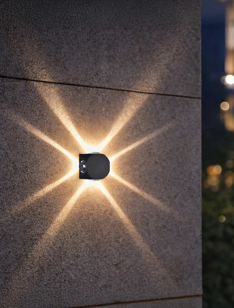 Aplică VOLT Led IP54 4*1W 4000K neagră LuminaLED 2
