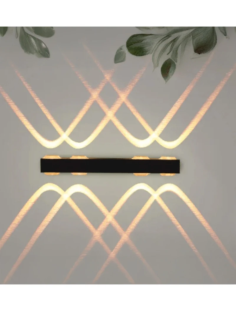 Aplică Nova Led IP54 8*1W 4000K neagră LuminaLED 2