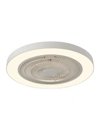 Светодиодный потолочный светильник с вентилятором BLANCA 45W Dim. 3000-6500K D480xH150 белый+ белый опал с ДУ Luminaled