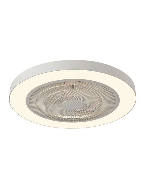 Светодиодный потолочный светильник с вентилятором BLANCA 45W Dim. 3000-6500K D480xH150 белый+ белый опал с ДУ Luminaled