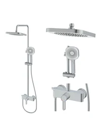 Coloană de duș Lave D 2358 crom 3 funcții alamă tip ploaie 2