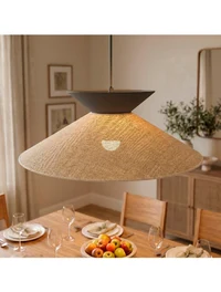 Suspensie SOFTA 1XE27 negru+ratan EMIBIG 3
