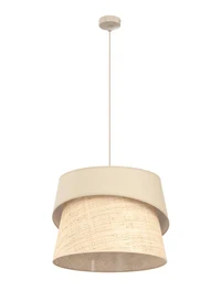 Suspensia CANVA 1XE27 mokka+ratan EMIBIG 2