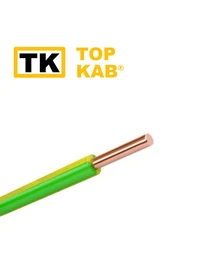 Fir electric PV1 1.5mm galben-verde TopKab
